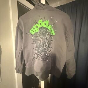 Gray Spider Graphic Men's Jacket